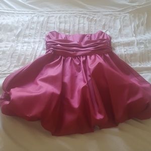 Davids bridal hot pink dress